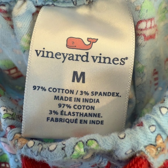 Vineyard Vines Christmas theme lounge pants size medium drawstring waist cotton - Picture 10 of 11